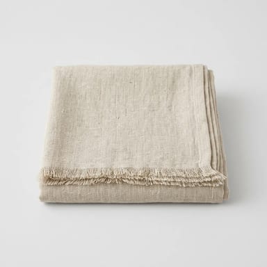 Linen Throw Blanket